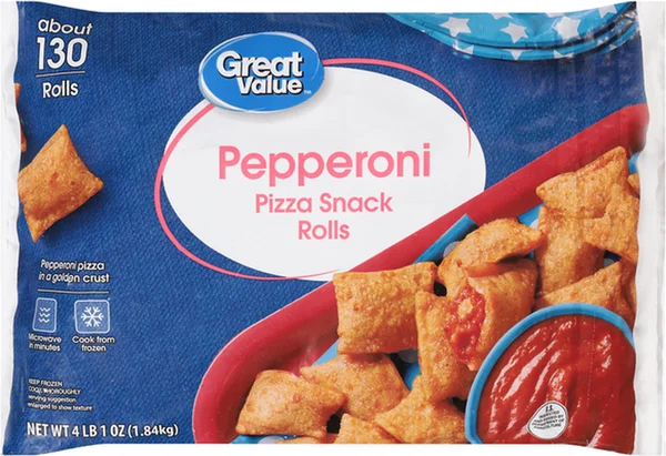 Great Value Pepperoni Pizza Snack Rolls