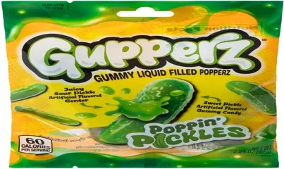 Gupperz® Poppin' Pickles Gummy Liquid Filled Candy 2.54oz