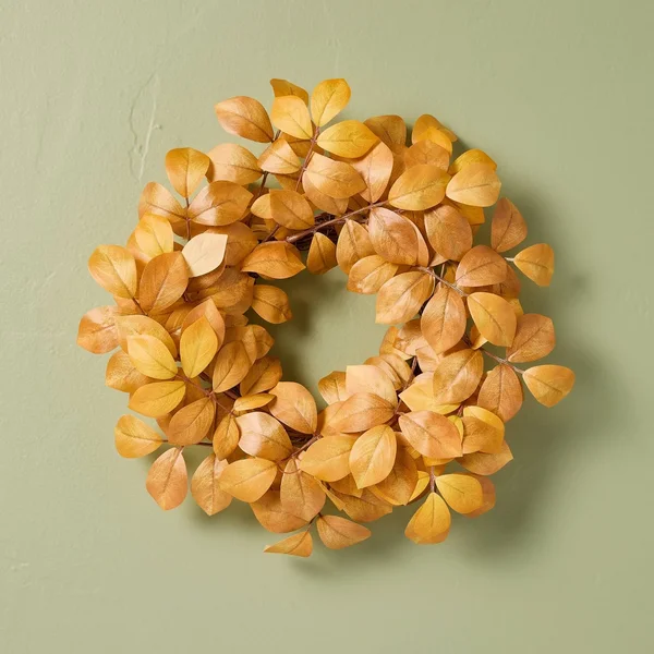 Hearth & Hand Mini Yellow Aspen Wreath