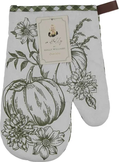 Holly Williams Fall Pumpkin Print Oven Mitt