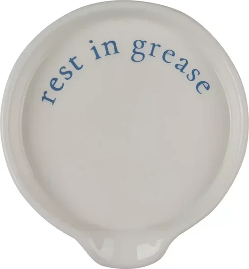 Holly Williams Printed White Ceramic Spoon Rest
