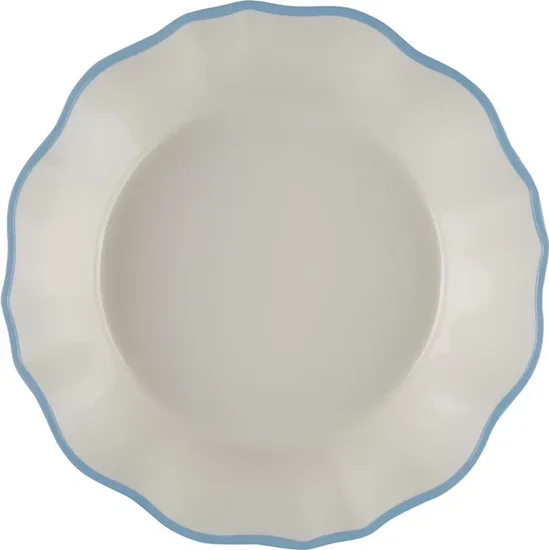Holly Williams Scalloped Edge Melamine Serving Bowl, 11 in