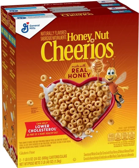 Honey Nut Cheerios Cereal, 48 oz.