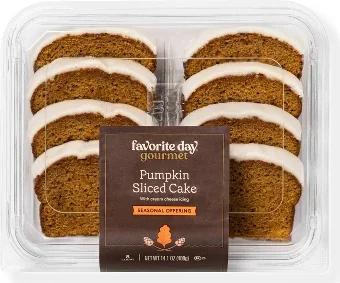 Iced Pumpkin Sliced Cakes