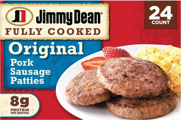 Jimmy Dean Fully Cooked Breakfast Pork Sausage Patties, 24 ct.
