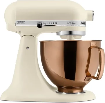 KitchenAid 5qt 10-Speed Stand Mixer with Copper Bowl Fresh Linen - Hearth & Hand™ with Magnolia: Metal, 325W, 22.8 lbs