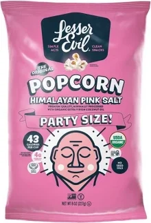 LesserEvil Organic Popcorn Himalayan Pink - 8oz