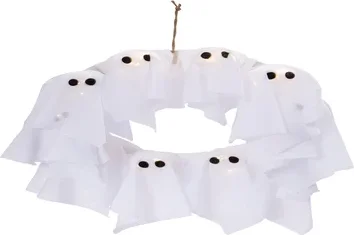 Light Up Ghost Wreath