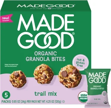 MadeGood Organic Granola Bites Trail Mix - 4.25oz/5ct