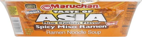 Maruchan® Taste Of Asia Spicy Miso Ramen Noodle Soup Bowl 3.38oz