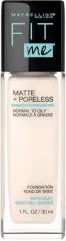 Maybelline Fit Me Matte + Poreless Liquid Foundation, Fair Porcelain, 1 fl oz