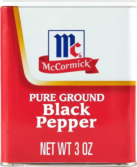 McCormick Pure Ground Black Pepper, 3.0 oz