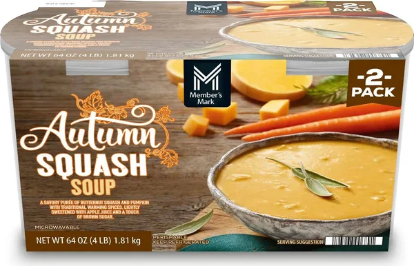 Member's Mark Autumn Squash Soup, 32 oz., 2 pk.