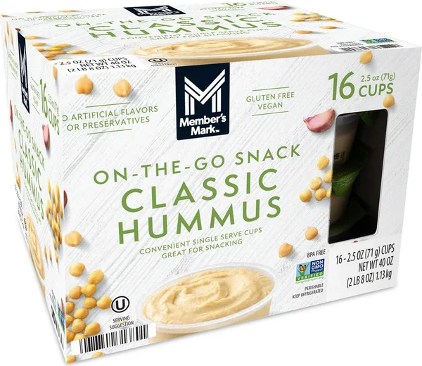 Member's Mark Classic Hummus Singles 2.5 oz., 16 ct.
