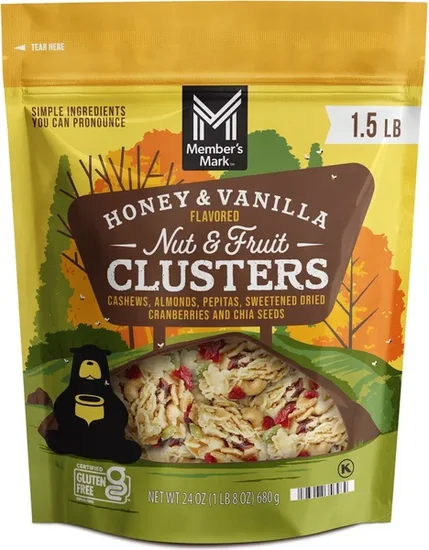 Member's Mark Honey Vanilla Nut and Fruit Clusters, 24 oz.