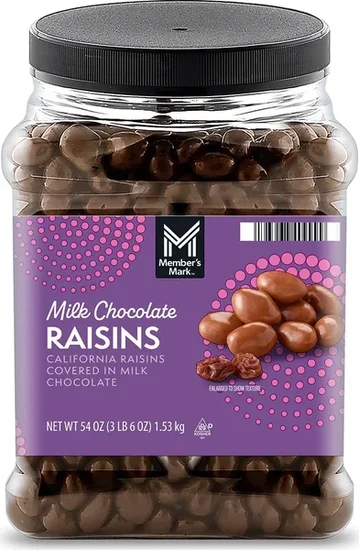 Member's Mark Milk Chocolate Raisins, 54 oz.