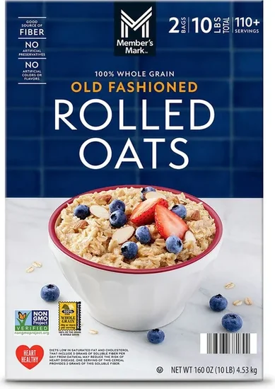 Member's Mark Old Fashioned Rolled Oats, 10 lbs.