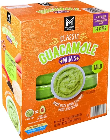 Member's Mark Original Guacamole Minis, 2.5 oz., 14 ct.