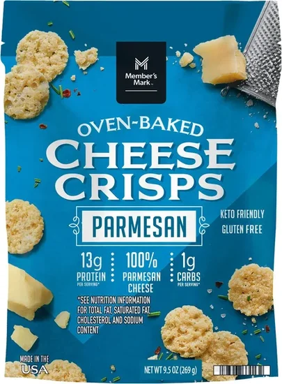 Member's Mark Oven Baked Parmesan Cheese Crisps, 9.5 oz.