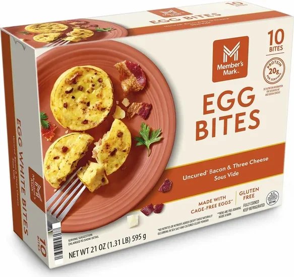 Member's Mark Sous Vide Uncured Bacon and Three Cheese Egg Bites