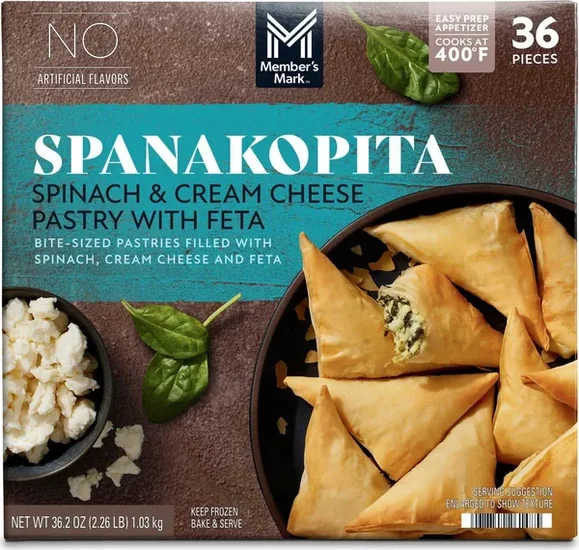 Member's Mark Spanakopita, Frozen, 36 ct.