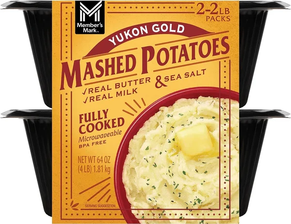 Member's Mark Yukon Gold Mashed Potatoes, 32 oz. each, 2 ct.