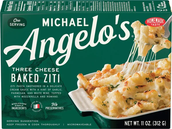 Michael Angelo's Three Cheese Baked Ziti Frozen, 11 Oz Box