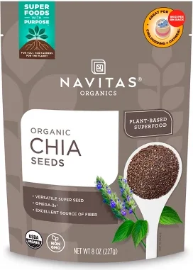 Navitas Organics Vegan Chia Seeds - 8oz