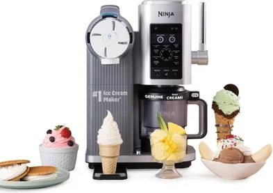 Ninja CREAMi Scoop & Swirl Ice Cream and Soft Serve Maker
