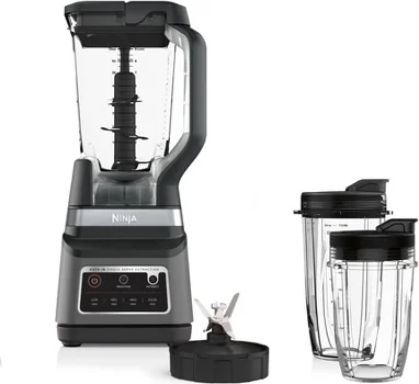 Ninja Professional Plus Blender DUO with Auto-iQ BN753TGT: 1200W Smoothie Blender, 72oz Pitcher, Ice Crushing, Silver