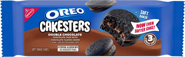 Oreo Cakesters Double Chocolate Soft Snack Cake, 3-pc Pack
