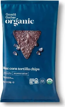 Organic Blue Corn Tortilla Chips - 12oz - Good & Gather™