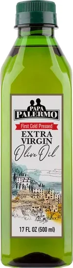 Papa Palermo Extra Virgin Olive Oil, First Cold Pressed, 17 fl oz