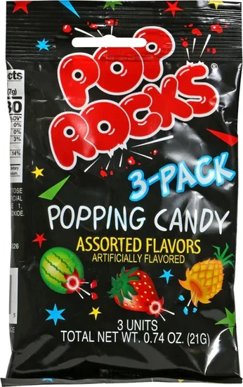 Pop Rocks Sugar Candy, 3-ct. Packs