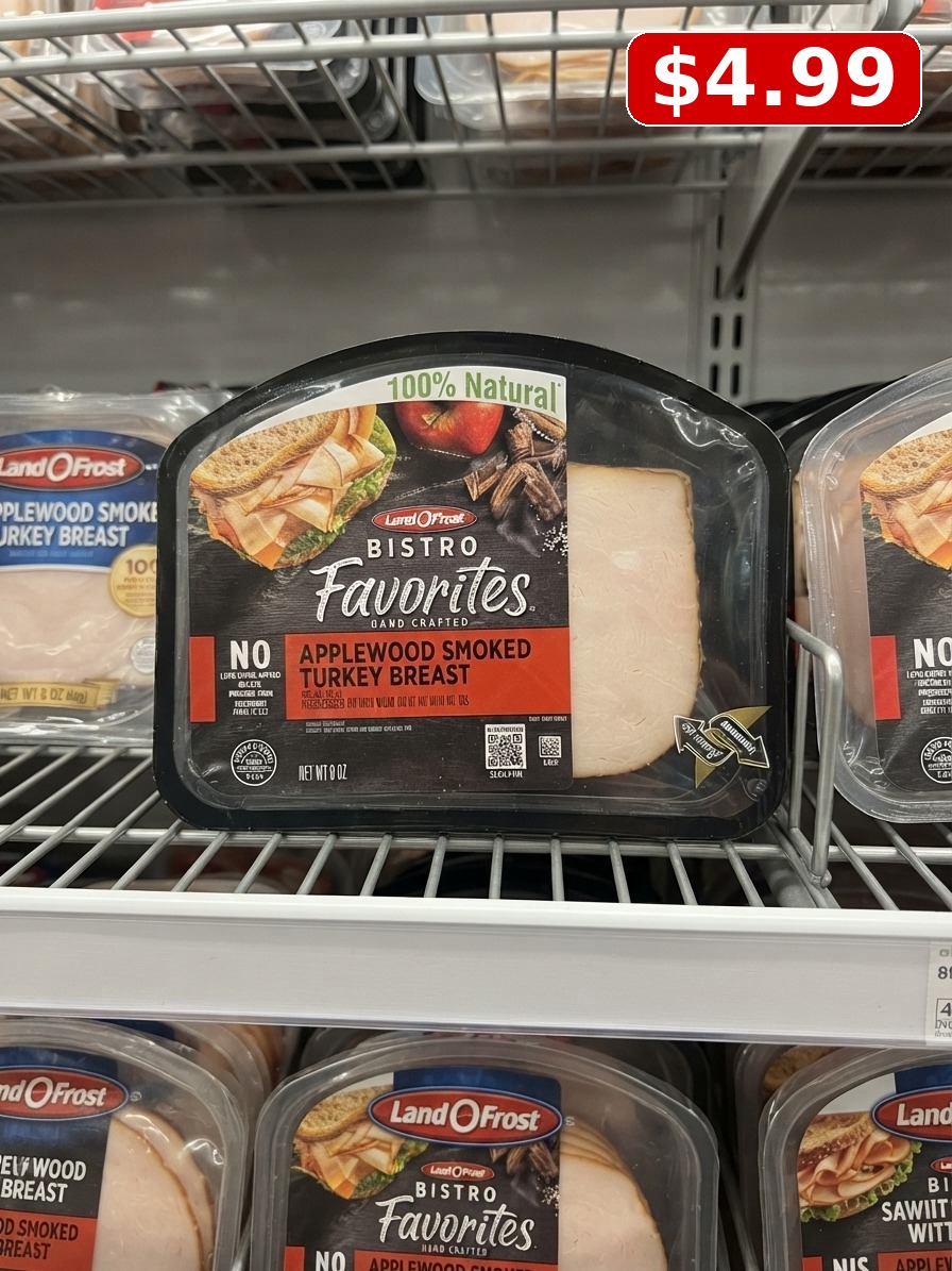 Land O'Frost Bistro Favorites® 100% Natural Applewood Smoked Turkey Breast 8oz