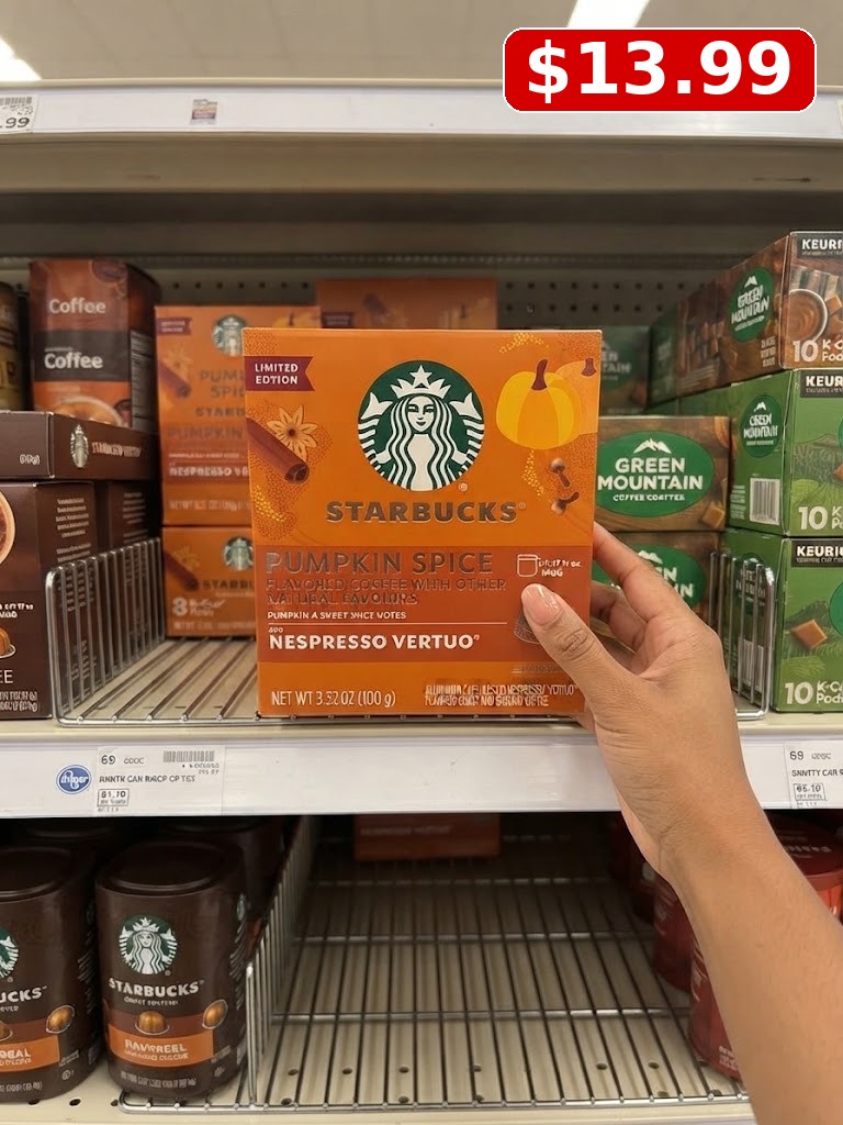 Starbucks® by Nespresso Coffee Pods for Vertuo Machines Pumpkin Spice Flavored