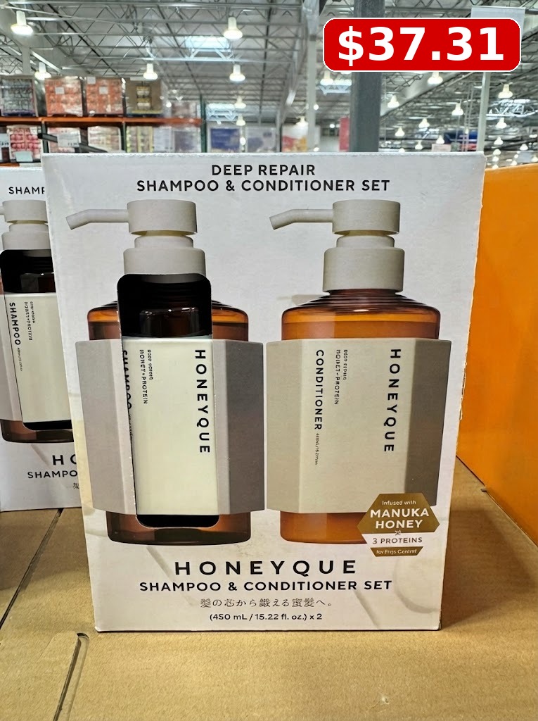 Honeyque Deep Repair Shampoo & Conditioner, 15.2 fl oz, 2-pack