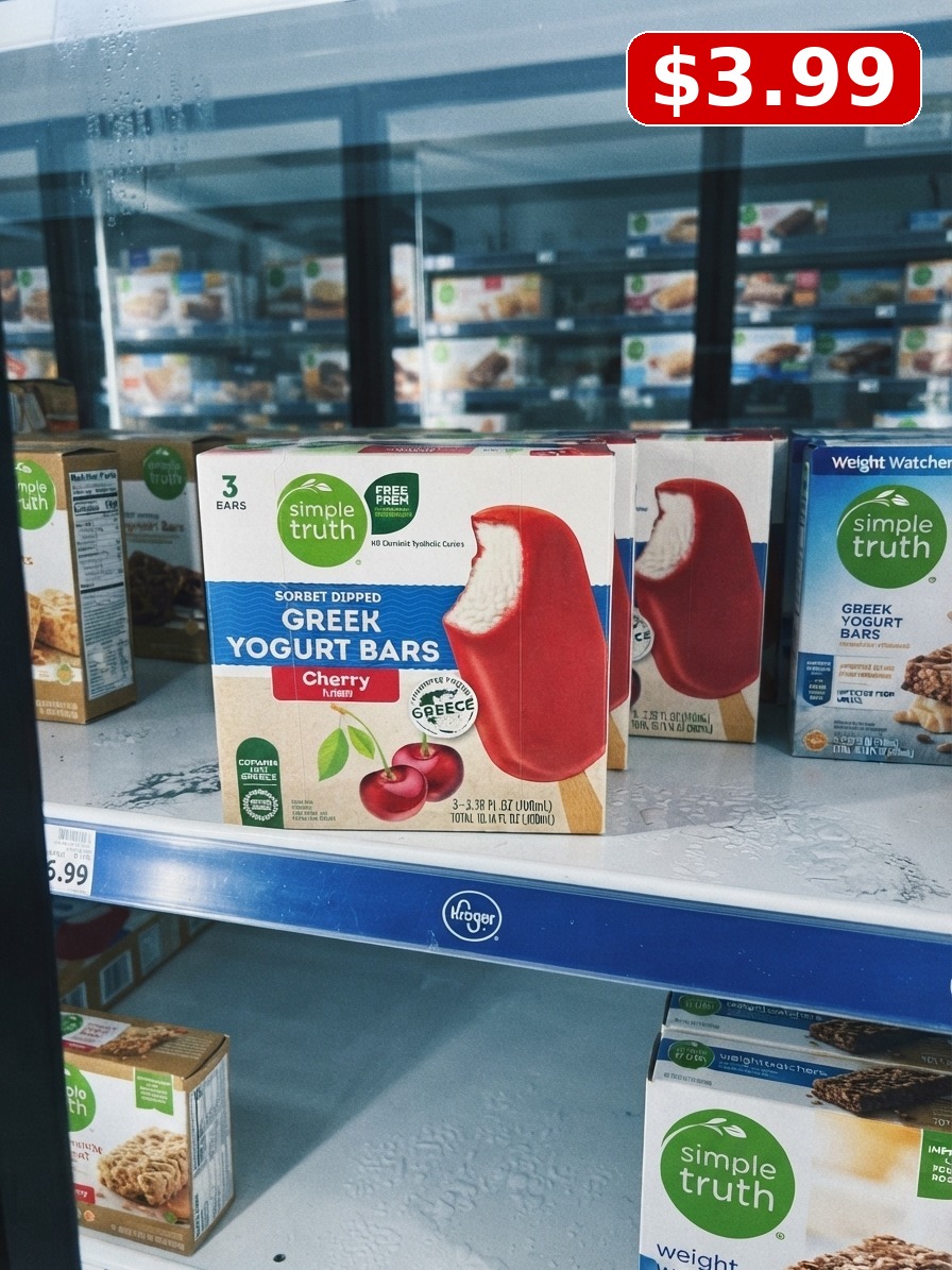 Simple Truth® Cherry Sorbet Dipped Greek Yogurt Bars
