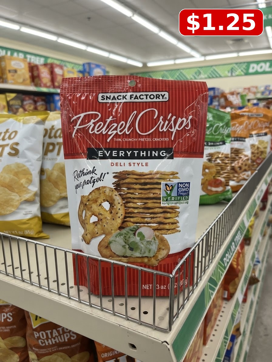 Snack Factory Everything Pretzel Crisps