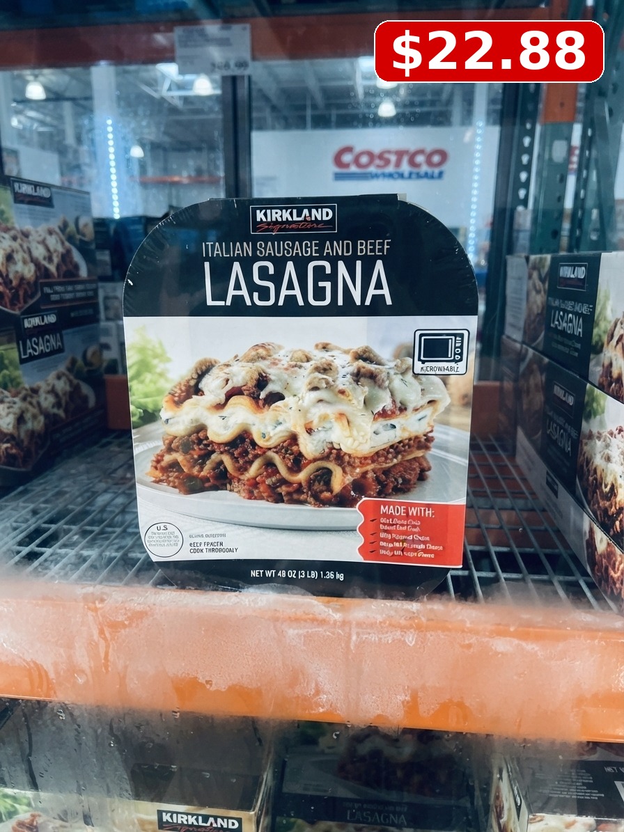 Kirkland Signature Italian Sausage and Beef Lasagna, Twin Pack