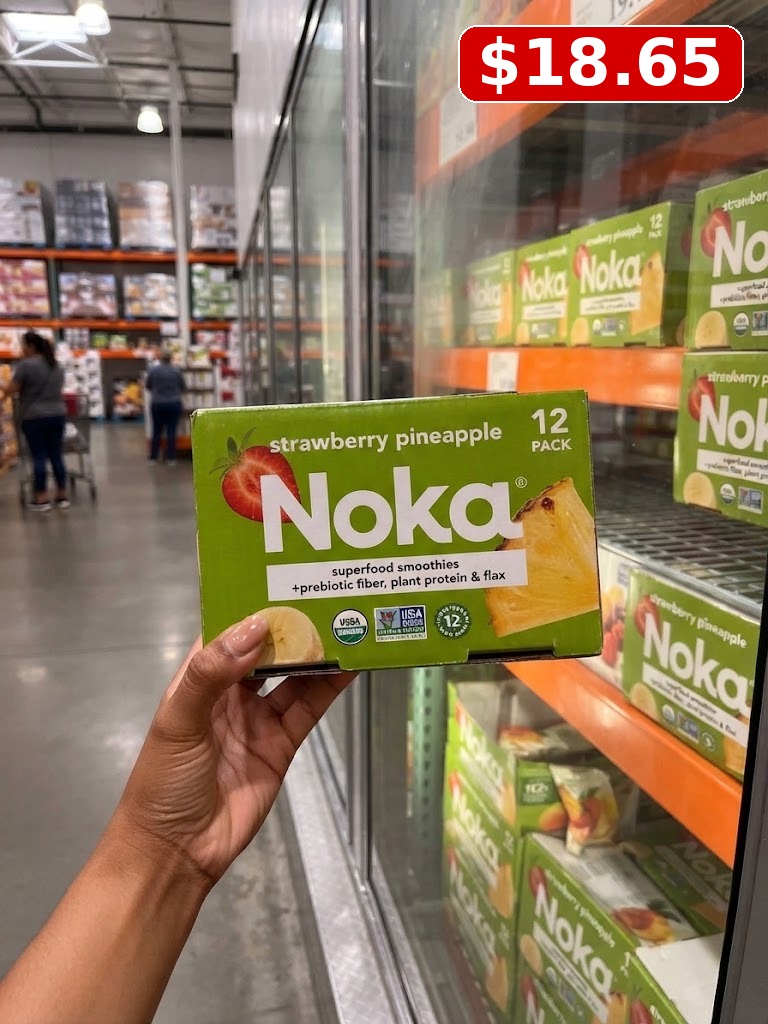 Noka organic strawberry pineapple superfood smoothies