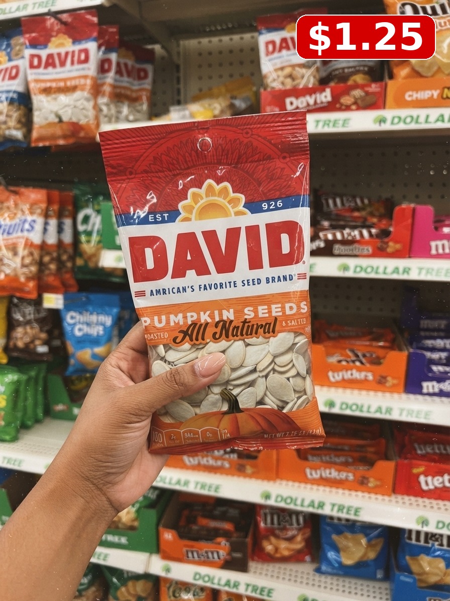 DAVID Keto Friendly Salted and Roasted Pumpkin Seeds