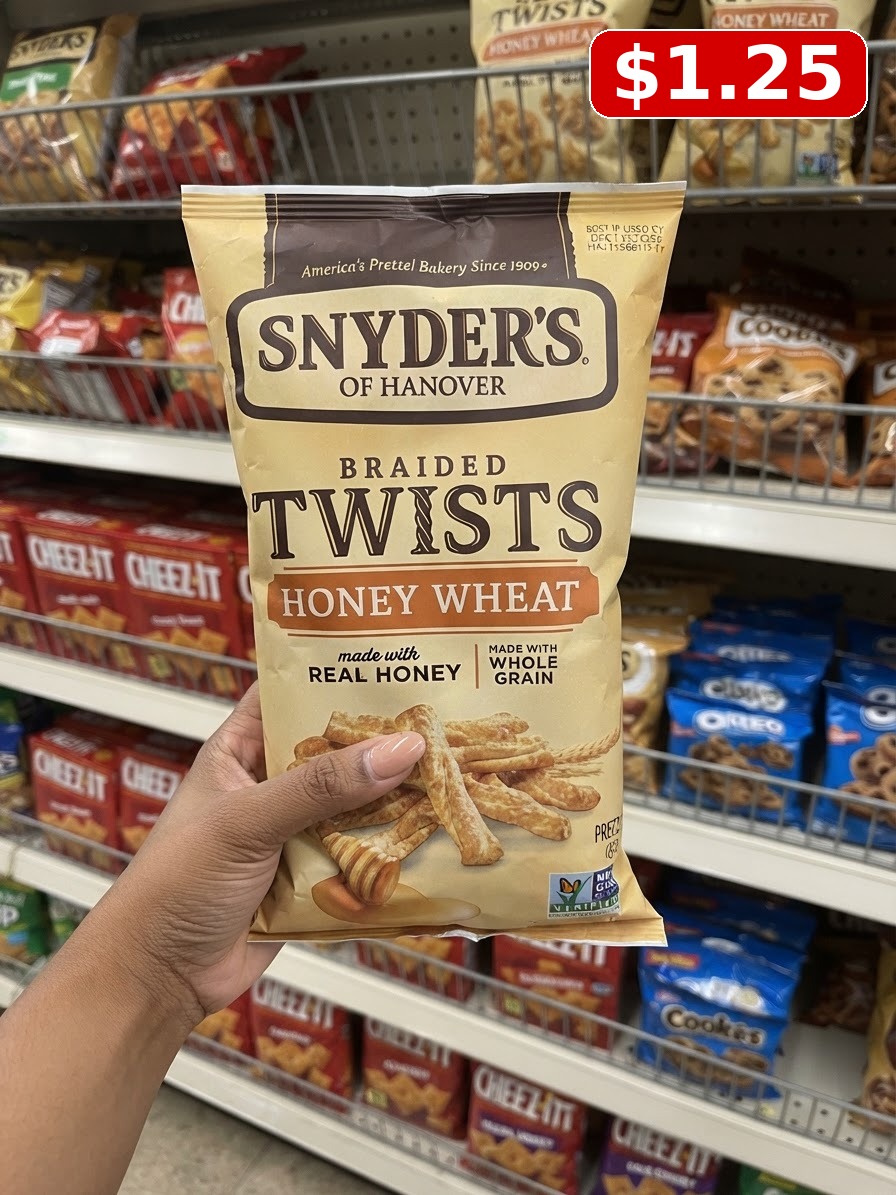 Snyder's of Hanover Honey Wheat Braided Pretzel Twists