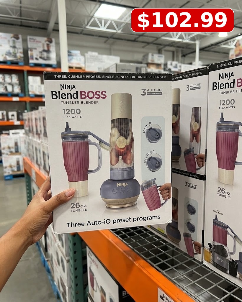 Ninja BlendBOSS Tumbler Blender with (2) 26oz Tumblers and Straws