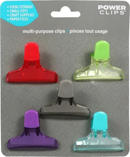 Power Clips Two Toned Clips, 5-ct. Packs