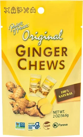 Prince of Peace Original Ginger Chews, 2 oz