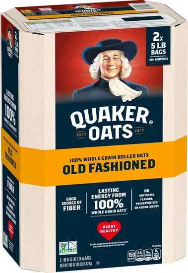 Quaker Old Fashioned Oats, 160 oz.