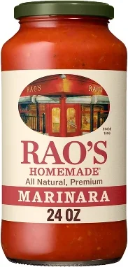 Rao's Homemade Marinara Sauce Premium Quality All Natural Tomato Sauce & Pasta Sauce Keto Friendly & Carb Conscious - 24oz
