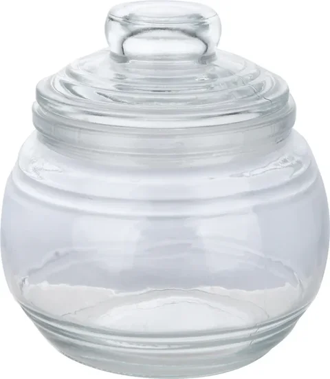 Round Glass Jars with Lids