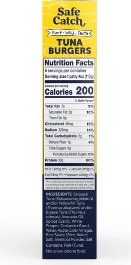 Safe Catch Tuna Burgers